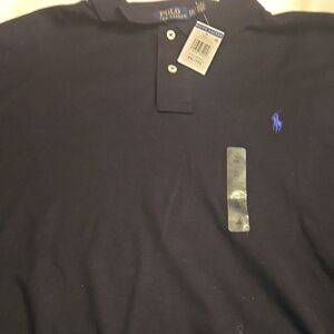 Polo by Ralph Lauren Blue Cotton Pique Polo Shirt